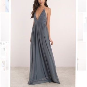 Maxi grey blue dress